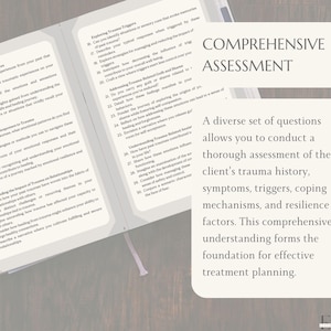 Preguntas de terapia informada sobre trauma: Asesoramiento para clientes, plantilla para terapeutas (PDF imprimible e interactivo, descarga digital) imagen 4