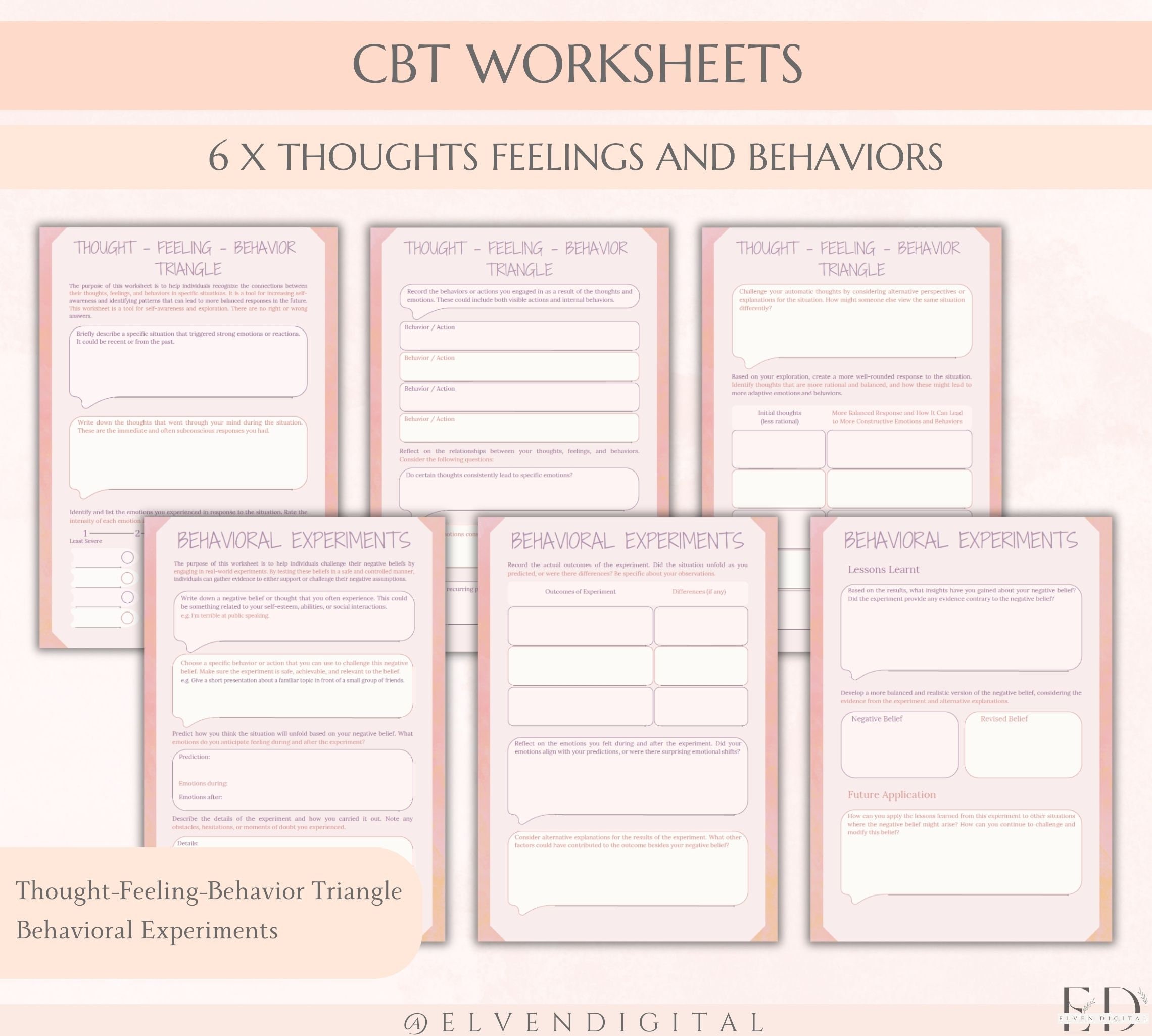 CBT Worksheet for Challenging Worst-Case Scenarios
