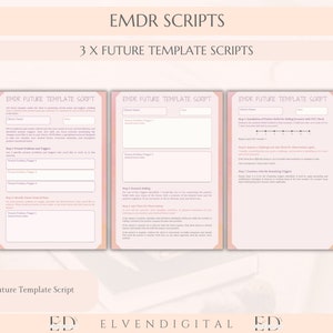 EMDR Worksheet Bundle EMDR Script for Therapist EMDR Therapy Worksheets ...