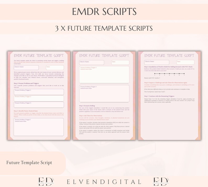 EMDR Worksheet Bundle EMDR Script for Therapist EMDR Therapy Worksheets EMDR Worksheet Bundle EMDR Script for Therapist EMDR Therapy Worksheets