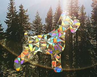 ステンドグラス　シュナウザー ミニチュアシュナウザーのステンドグラス | ステンドグラス Happy