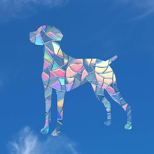 Vizsla Suncatcher, Dog Window Decal, Sun Catcher Sticker for Car, Home Decor Gifts