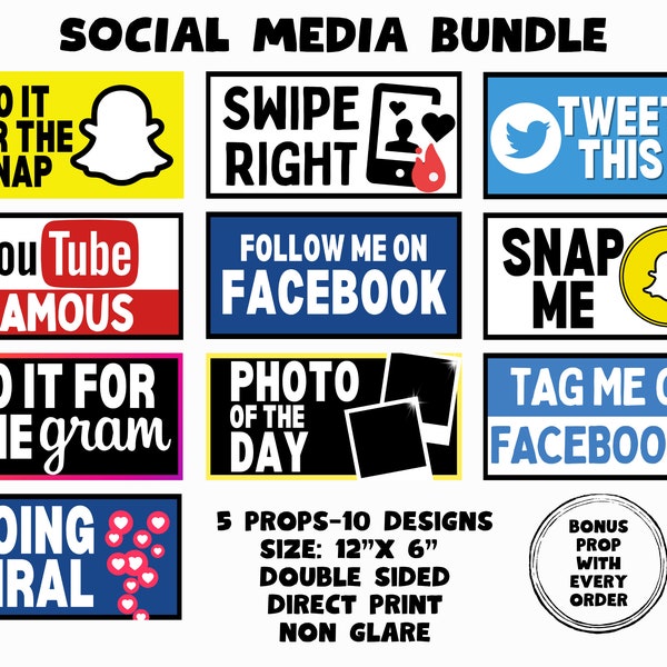 Social Media Props - Etsy