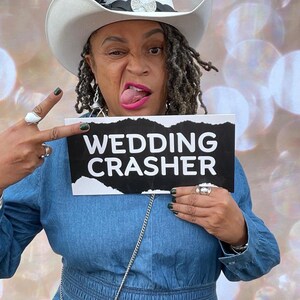 Wedding Photo Booth Props, Double Sided, Party Events zdjęcie 5
