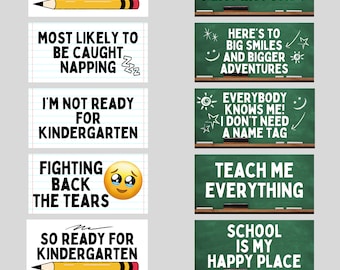 First Day of School Photo Booth Props, Double Sided, 10 Designs