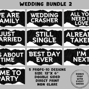 Wedding props 2, Photo booth props, 360 photo booth props, custom photobooth props, props for weddings, parties events