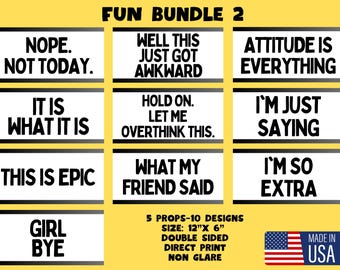 Funny Photo Booth Props, Party Event Selfie Signs
