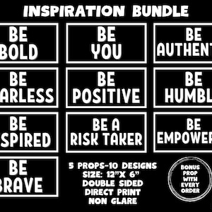Inspiration Bundle, Photo booth props, 360 photo booth props, custom photobooth props, props for weddings, parties events