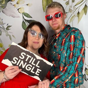 Wedding Photo Booth Props, Double Sided, Party Events zdjęcie 10