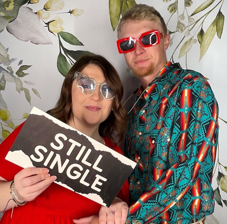 Wedding Photo Booth Props, Double Sided, Party Events zdjęcie 10