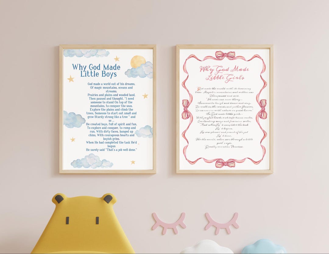 Printable Boys and Girls Bundle Wall Art | Nursery Wall Art for Boys ...