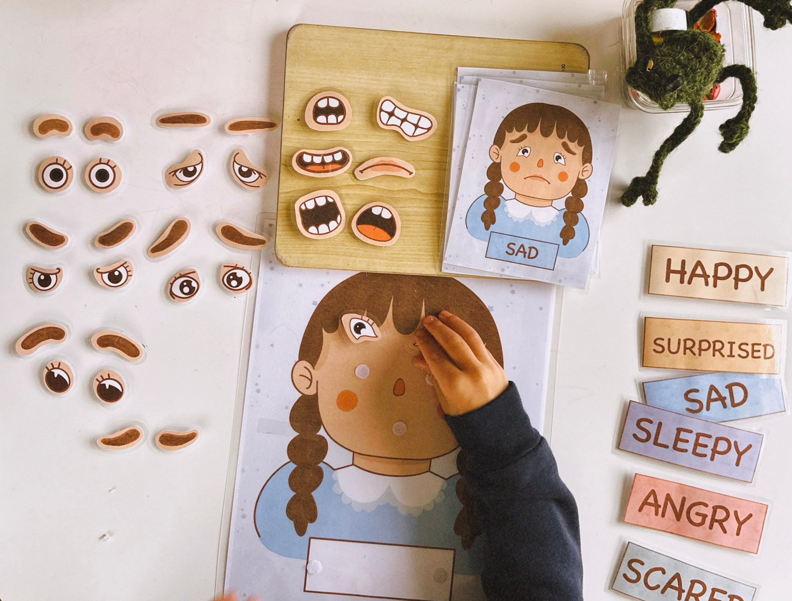 Printable Emotions Activity | Facial Expressions L Homeschool | Cut and ...