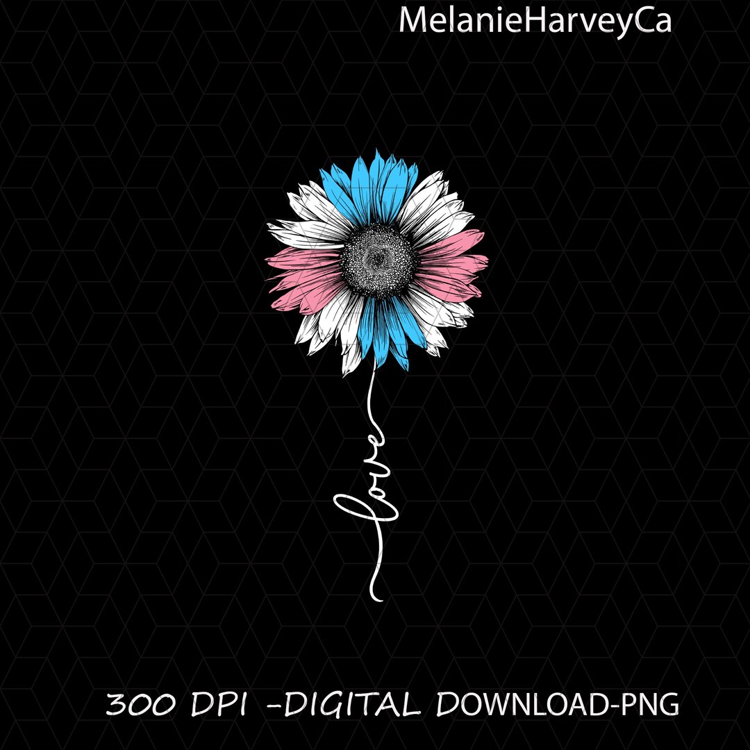 Sunflower Png Sublimation Design Download, Colorful Sunflower Png, Love ...
