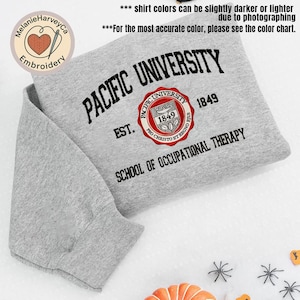 Custom University Sweatshirt, Custom College Embroidered Sweatshirt, University Sweatshirt, University College Sweatshirt Gift, High School