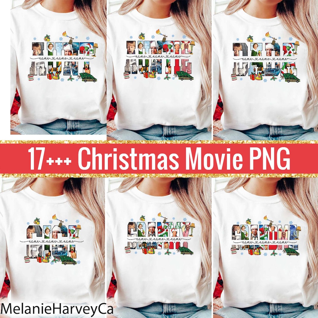17 Christmas Movie Png Bundle, Funny Christmas Png, Retro Christmas Png — free download