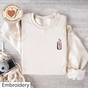 Diet Coke Embroidery Sweatshirt, Diet Coke Social Club Shirt, I Need A Diet Coke T-shirt, Diet Coke Lover Gift, Customize the drink name.