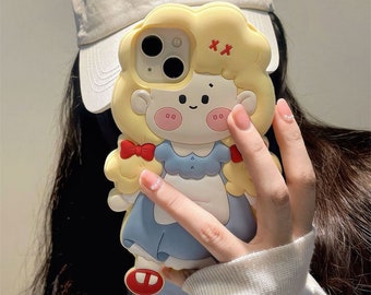 Funny kawaii girl iPhone 14 13 12 11 Pro Max Phone Case for iPhone 13 14Mini Phone Case for iPhone | Perfect gift for her or him