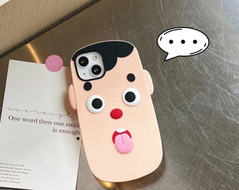 Funny Spittle Boy Phone Case Creative Phone Case iPhone 14 13 12 11 XS XR Pro Max