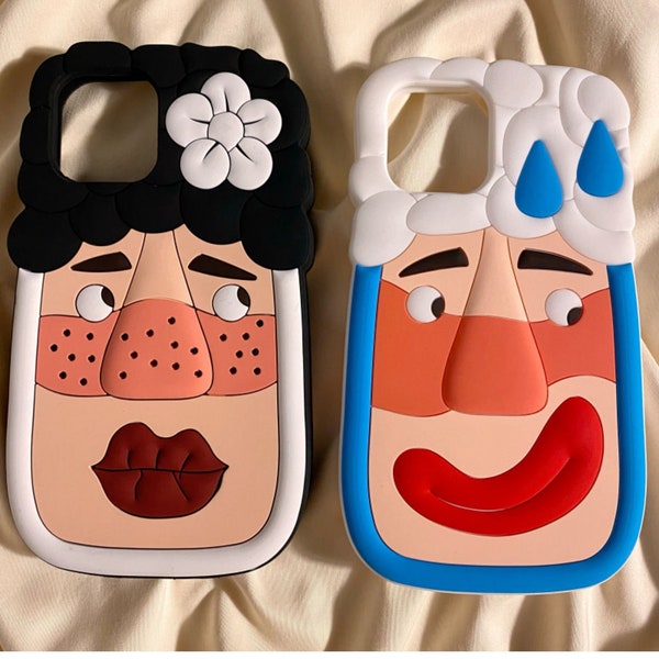 Funny quirky fun ugly emoji iPhone 14 13 12 11 Pro Max phone case iPhone 13 37 Mini phone case iPhone XR iPhone XS Max phone case