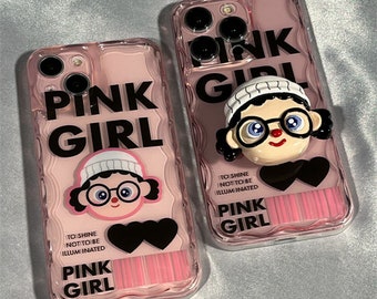 Funny Glasses Girl iPhone 14 13 12 11 Pro Max Phone Case for iPhone 13 48 Mini Phone Case for iPhone | Perfect gift for her or him