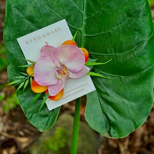 Purple Orchid- Tropical Hair Accessory - Hawaiian Flower Clip- Vacation Hair clip - Flower Hairclip -Bride - Plumeria - Wedding gift