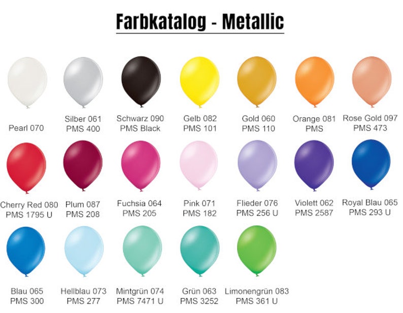 Luftballons Freie Farbauswahl 100% biologisch abbaubar Ø 30cm Heliumgeeignet Pastell-Line Bild 2