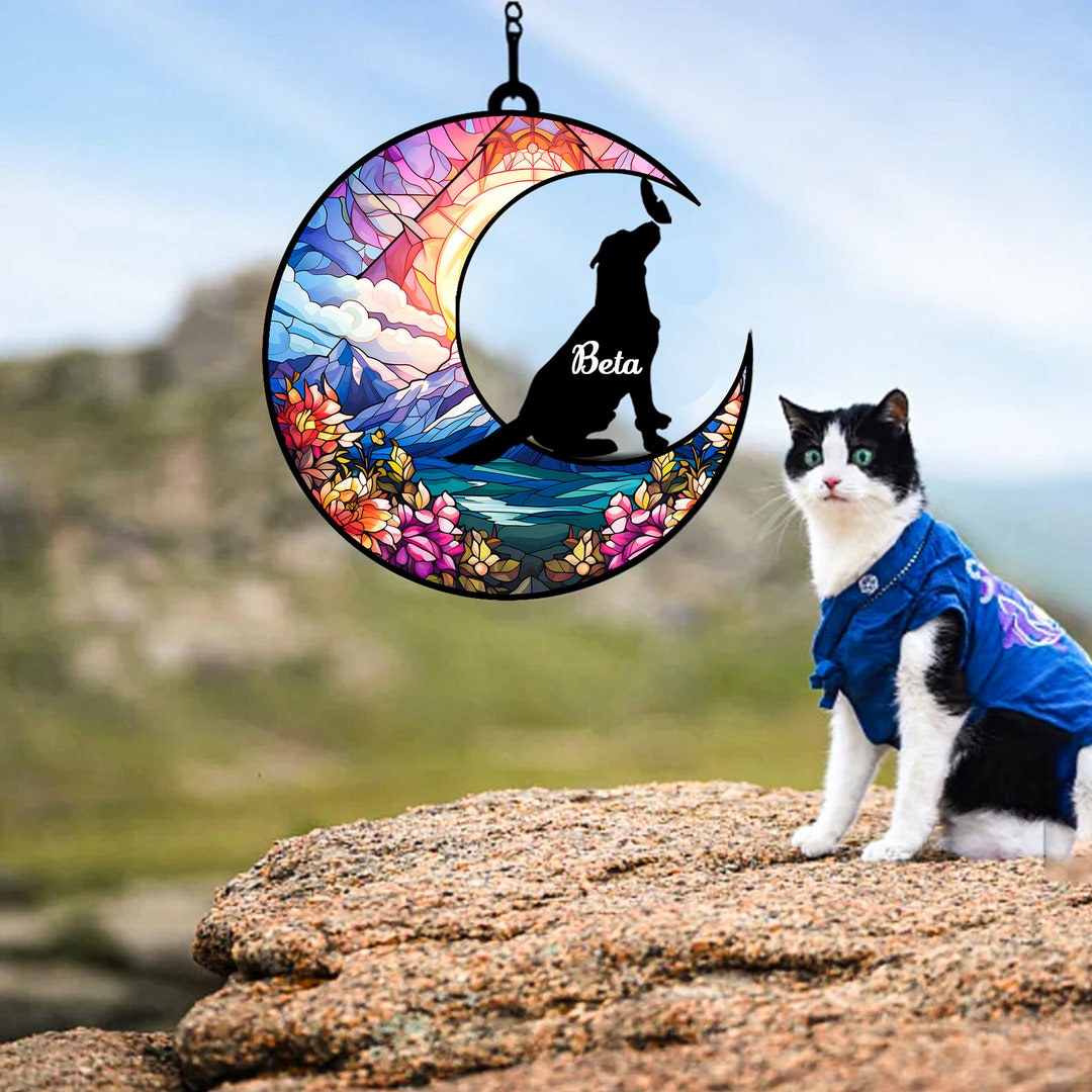 Dog Memorial Suncatcher Loss of Pet Sympathy Gift Pet Memorial