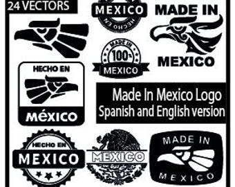 Pack of 24 Made in Mexico | Hecho En Mexico - clipart for engraving and cutting - All formats included
