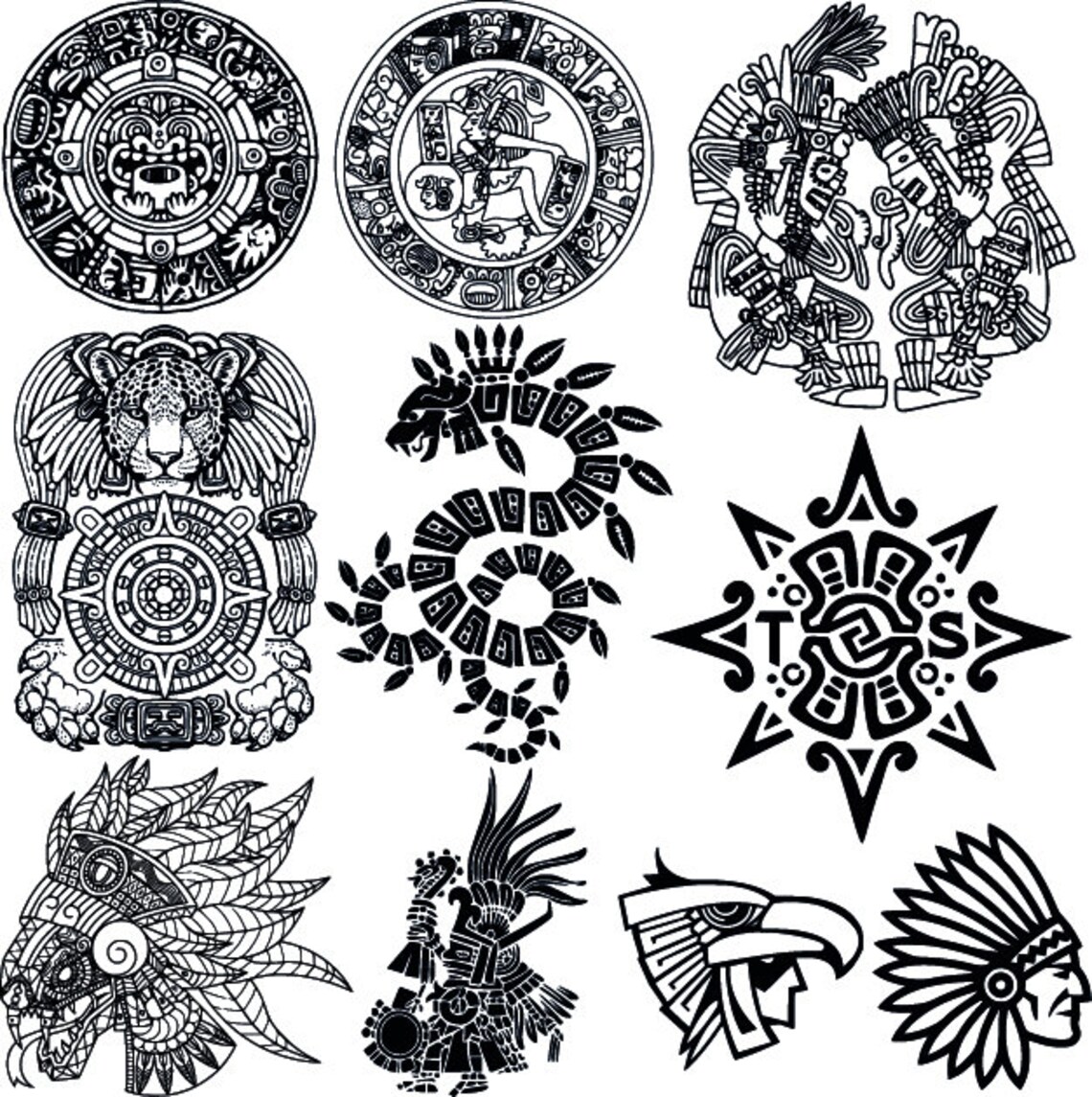Aztec Vector Pack - Part 4 - Etsy