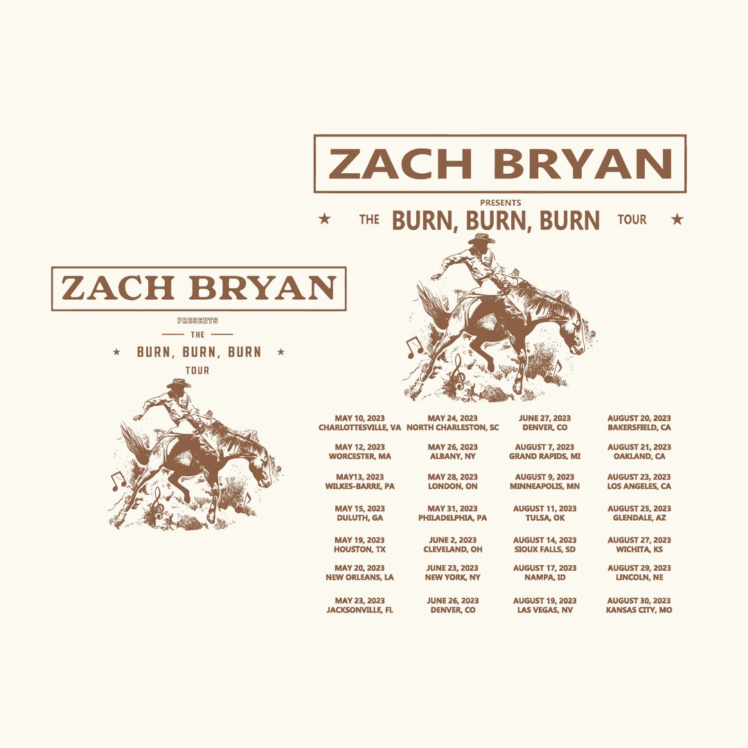 Zach Bryan Png Zach Bryan Tour 2023 Png American Heartbreak Etsy