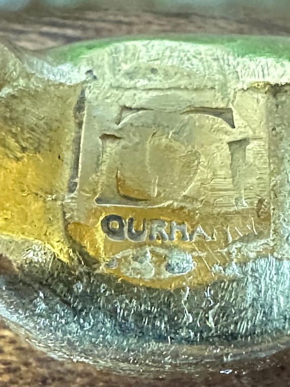 Authentic Gurhan ring, 24K solid gold, carved Isl… - image 5