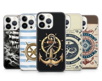 Nautical Marine Sailing Compass Traveller phone case for iPhone 15 pro 14 13 Pro Max 12 11 X XS 8, Samsung S23 FE S22 Ultra A12, Huawei P50