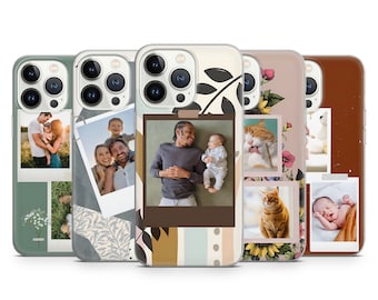 Personalized Photo Frame phone case for iPhone 16 Pro Max 15 Plus 14 13 12 11 XR XS, Samsung S24FE S23 A55 A35, Pixel 9 Pro 8A 7