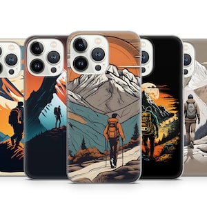 Hiking Phone Case, Travel Outdoor phone case for iPhone 15 14 13 Pro Max 12 11 X XS 8 7, Samsung S20 FE, S21 Ultra, A12, Huawei P30 Pro