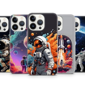 Astronaut Space Cosmos Planets Art Phone Case fit for iPhone 15 Pro Max, 14 Plus, 13, 12, 11, XR, XS & Samsung S23, S22, A54, A53, Pixel 8