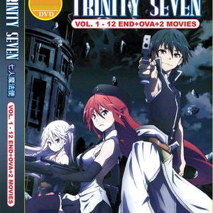DVD Anime Trinity Seven Volume 1-12 Fine + 1 OVA + 2 cofanetti DVD di film doppiati in inglese e spedizione espressa gratuita per tutte le regioni