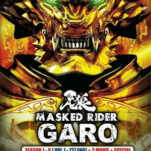 DVD Masked Rider Garo Season 1 - 6 (1-137End) + 3 Movie +Special English Subtitle- Free Express Shipping