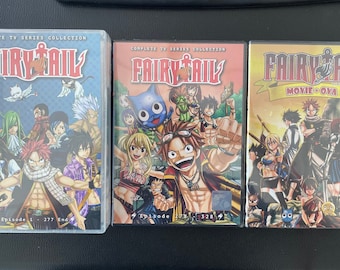 DVD Anime Fairy Tail Complete serie Vol.1-328 End + 2 Movie + OVA Complete Box Set Engels nagesynchroniseerd en alle regio-gratis Express Shipping