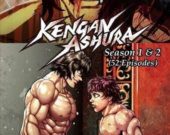 DVD Anime Baki Hanma VS Kengan Ashura Temporada 1+2 (Fin 1-52) + Película Versión doblada al inglés ~ Caja de DVD y envío exprés a todas las regiones