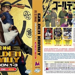 DVD Anime Golden Kamuy Season 1-3 Complete Volume 1-36 End + 4 OVA English Dubbed and All Region-Free Express Shipping