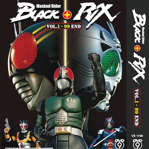 DVD Kamen Rider Black (Black + RX) Complete Set 1-99End Box Set English Subtitle and All Region Express Shipping