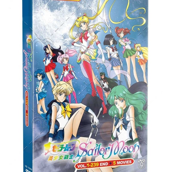 Sailor Moon Complete Collection - Anime DVD Box Set (1-239 EPISODES + 5 MOVIES) - Free Express Shipping