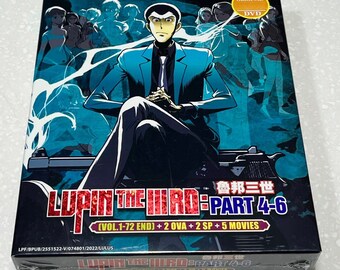 DVD Anime Lupin the Third: Part 4-6 鲁邦三世 Part 4-6 Vol.1-72 End