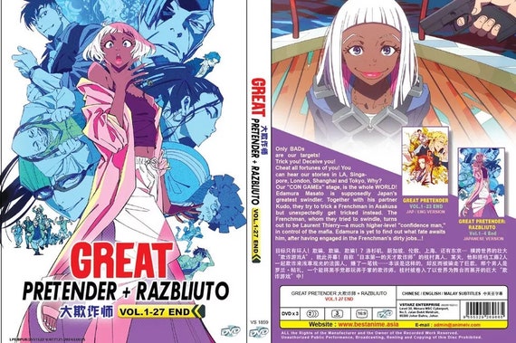 DVD Anime Great Pretender + Razbliuto (1-27 End) English Dubbed