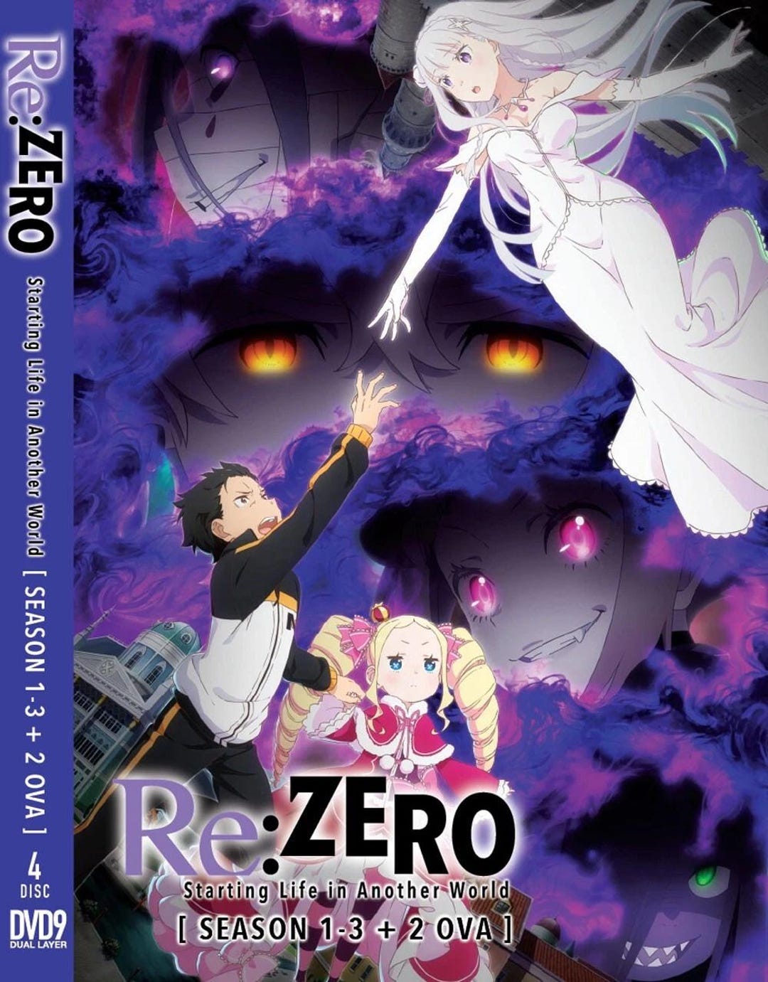 Anime DVD Re Zero Starting Life in Another World Season 1-3 + 2 OVA ...