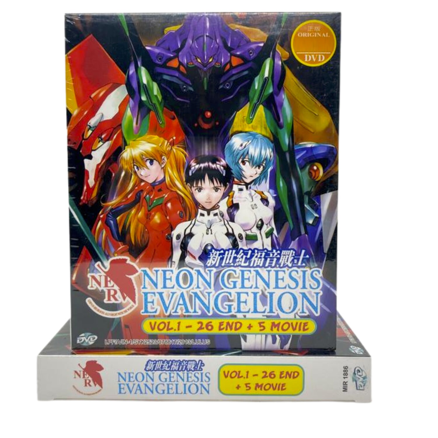 DVD Anime Neon Genesis Evangelion Complete Series Eps 1-26 + 5 Movies English- Free Express ...