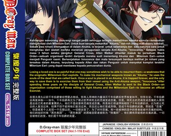DVD Anime D.gray-man Complete Series Volume 1-116 Complete Box Set