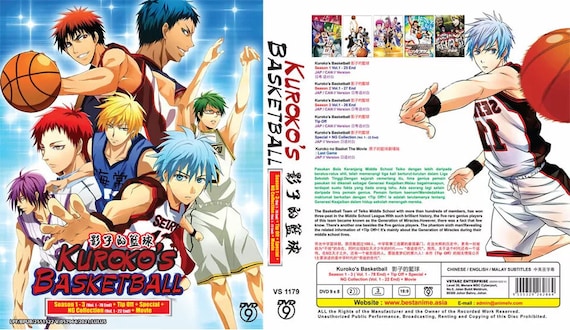 DVD Anime Kuroko's Basketball Full Series1+3 Tip off +