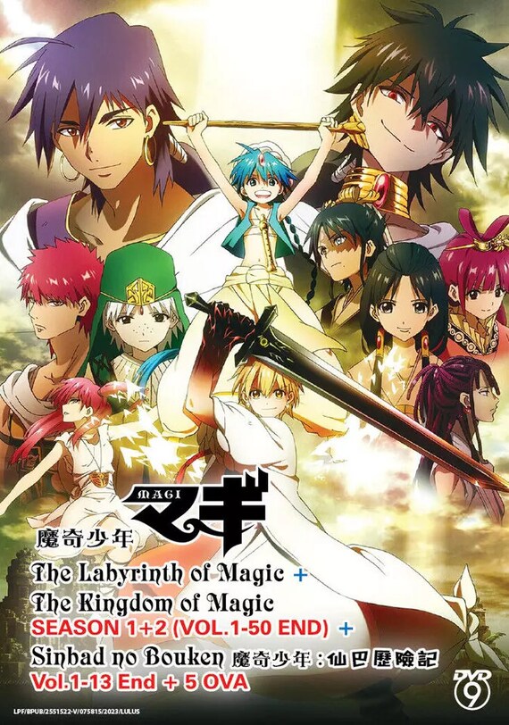 DVD Anime Magi (the Labyrinth of Magic + Kingdom of Magic + Sinbad