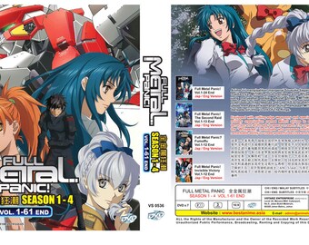 DVD Anime Full Metal Panic Season 1-4(1-61 End) Complete Box Set